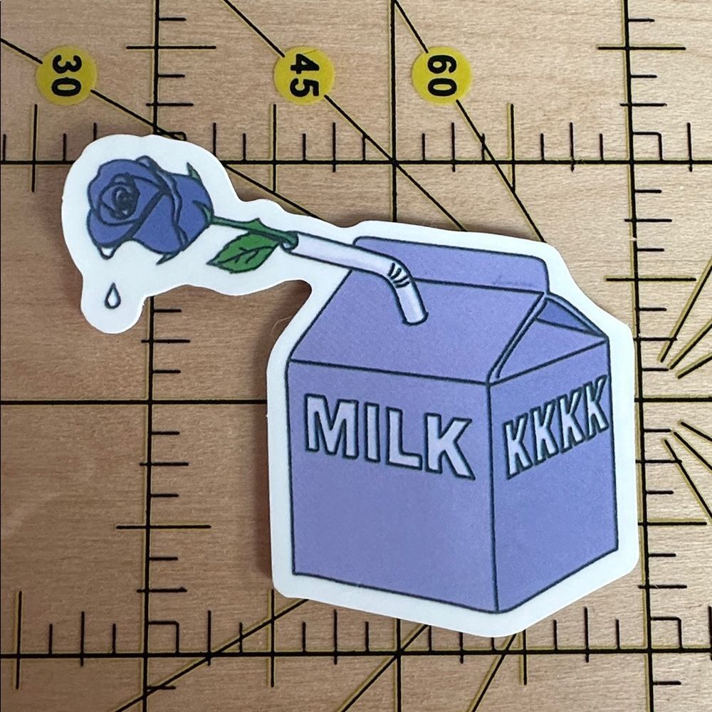 💜13/$13 +Bundle Sticker Sale| Milk Dairy Beverage Waterproof Sticker